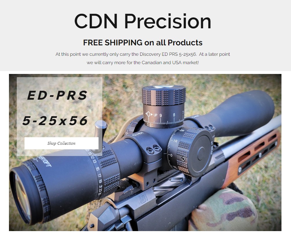 CDN Precision Buy optics and long range shooting accessories